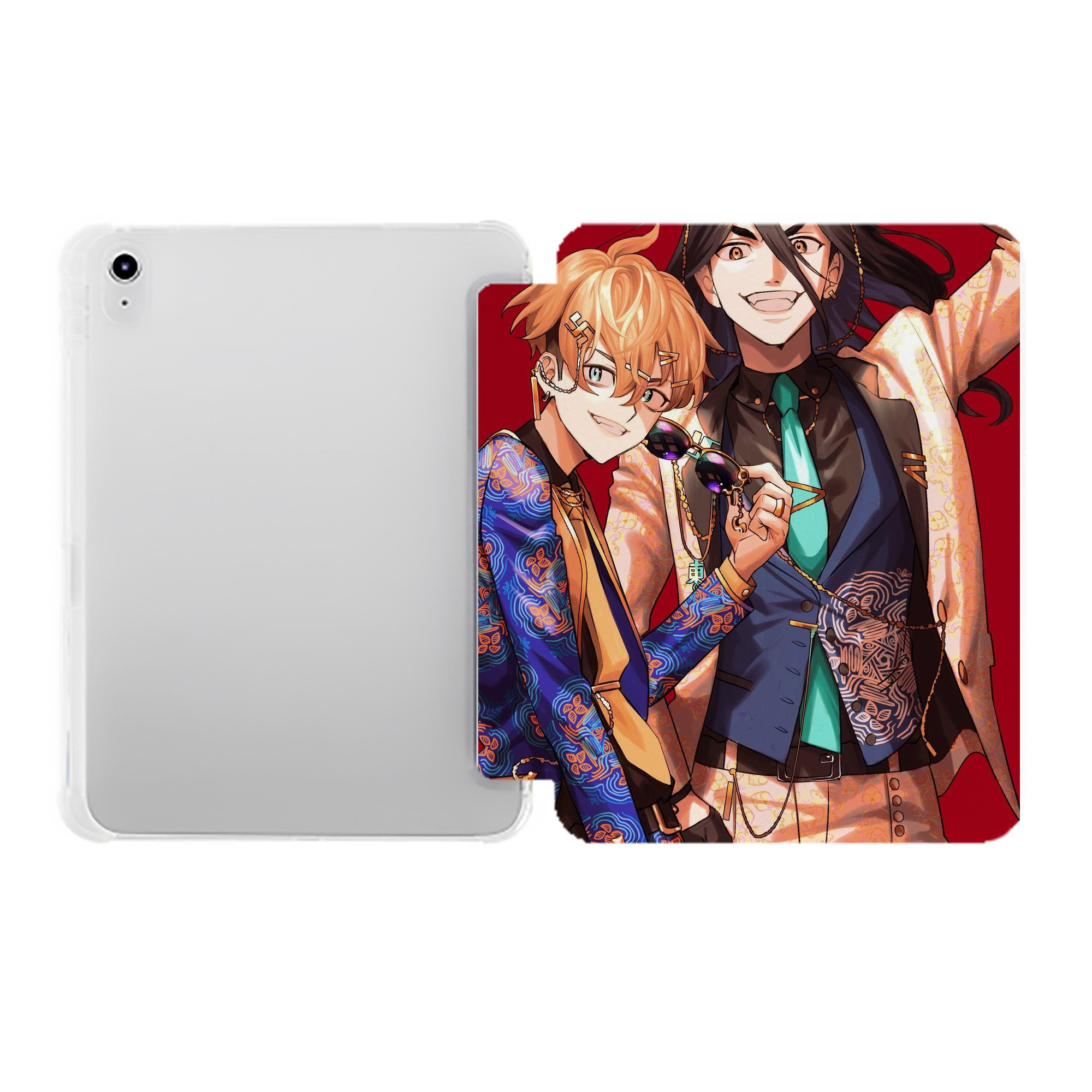 （画像用） 東京リベンジャーズ Tokyo Revengers IPad ケース ペン収納付き 三つ折りスタンド PUレザー×シリコン 対応機種9.5/10.5/10.9インチ